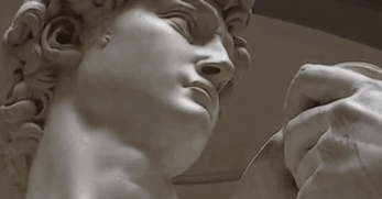 footage of Michelangelo's David